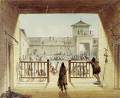 Inside Fort Laramie 1837 by Alfred Miller 